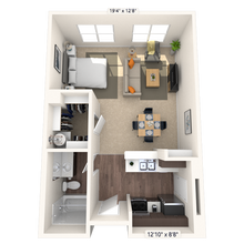 Studio 0x1 483-890 SF 2204 floor plan